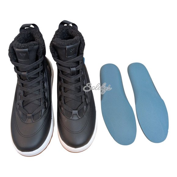 Vessi Alta Womens 6 High Top Asphalt Black White Waterproof DymaTex Sneaker Boot - Picture 9 of 10